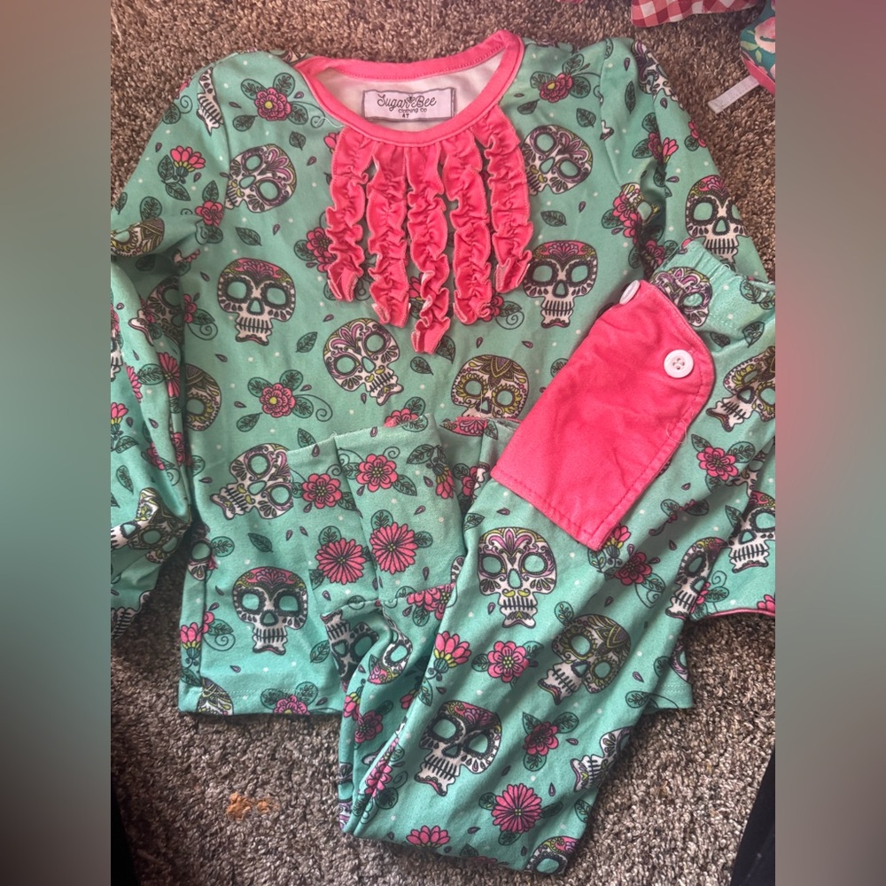 Sugar bee 4T girls Pajama Set